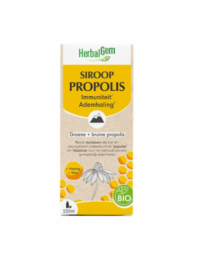 Propolis Adulte Sirop Bio 150ml Herbalgem