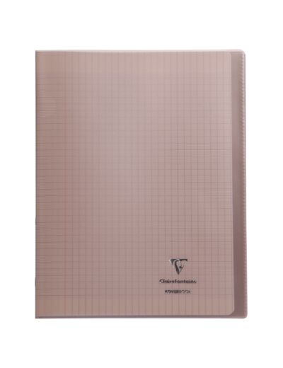 Cahier "Koverbook" - Polypro - 24x32 - 96 pages - Séyès - Gris transparent