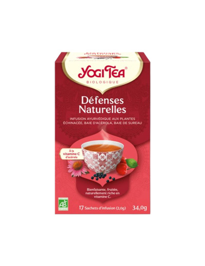 Infusion Biologique Defenses Naturelles 17 Sachets Yogi Tea