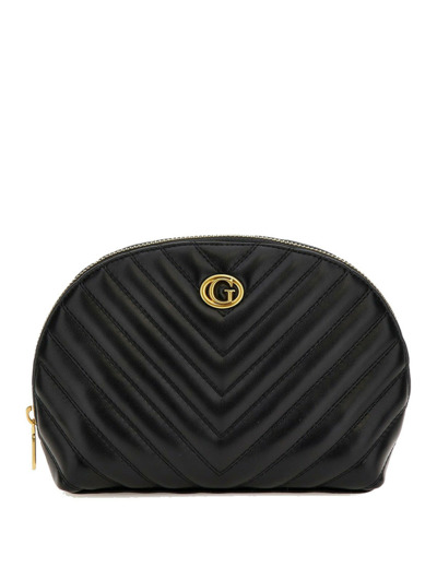 Guess Dome Trousse De Toilette Matelassée Black