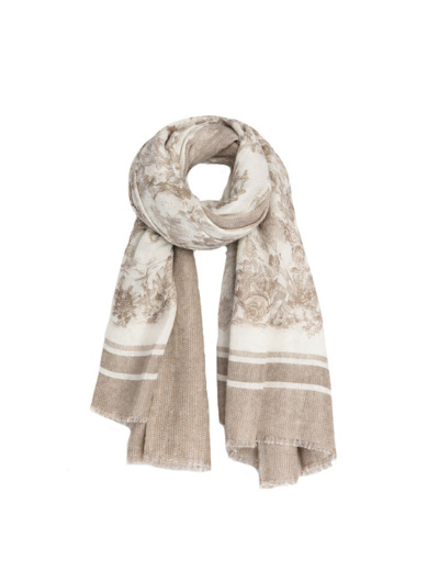Farfouillette Tapisserie Rose Foulard Elégant Beige