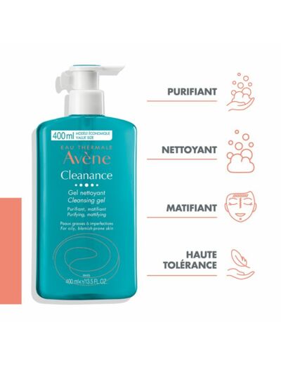 AVENE CLEANANCE GEL NETT FP400ML1