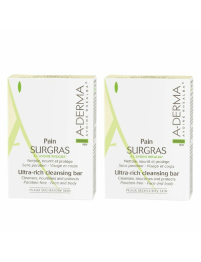 Pain Surgras 2x100g Avoine Rhealba A-Derma