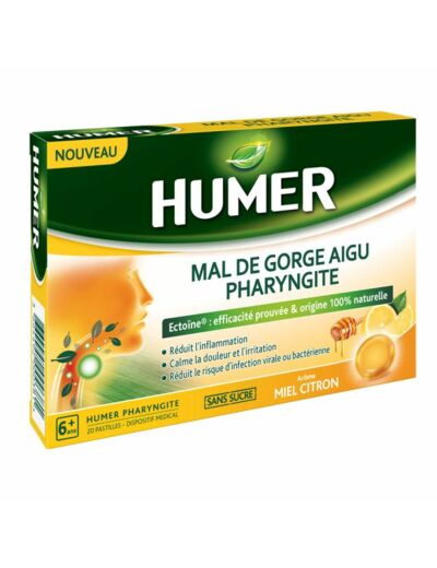 HUMER PHARYNGITE MIEL CITRON