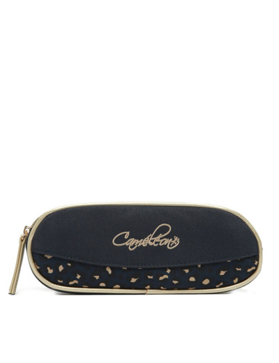 Cameleon Trousse Double Vintage Fantasy Navy Gold Léopard