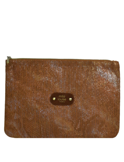 Mila Louise Poch GM CT6 Trousse de Sac et Cosmétique Cognac