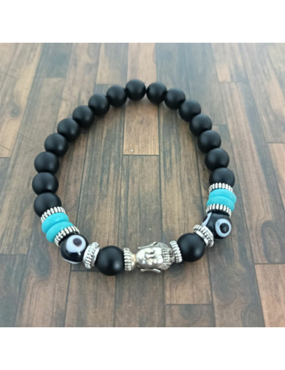 Bracelet bouddha onyx