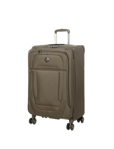 Delsey Helium Dlx Valise Trolley Cabine Slim 4 Roues 55 cm Moka