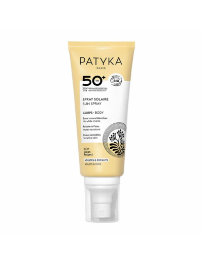 Spray Solaire Corps SPF50+ 100ml Patyka