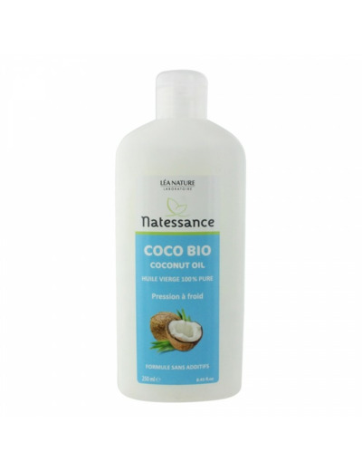 Natessance Huile De Coco Bio 100% pure 250ml