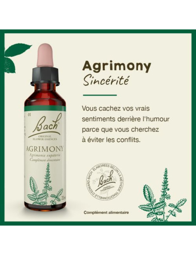 FLEUR BACH AGRIMONY GTT FL20ML