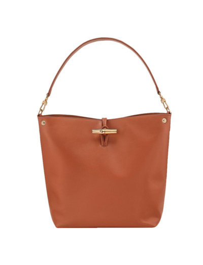 Longchamp Le Roseau Sleek Sac Porté Epaule M Ecorce