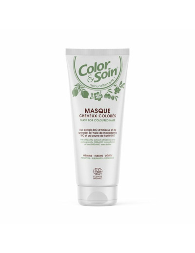 Masque cheveux colorés Bio 200ml Color & Soin