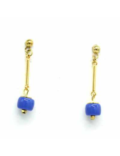 Boucles d'oreilles barre doré Sillage
