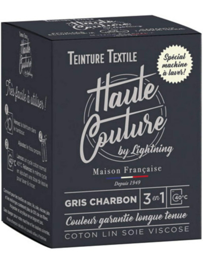 Teinture Haute couture gris charbon