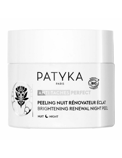 Peeling Nuit Rénovateur Eclat Bio 50ml Anti-Taches Perfect Patyka