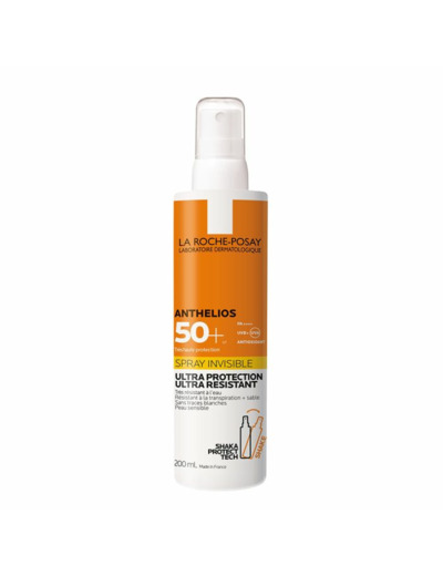 Crème Solaire Corps en Spray 200ml Anthelios Très Haute Protection spf 50+ Avec Parfum La Roche-Posay
