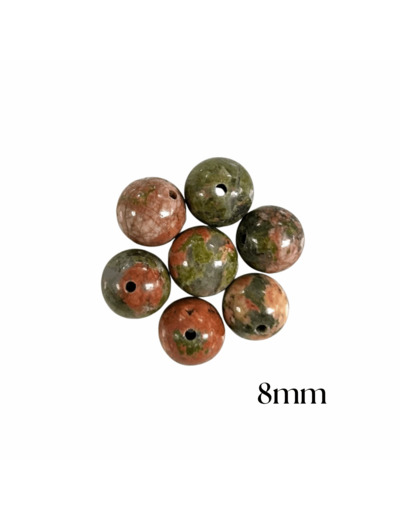 PERLES JASPE UNAKITE