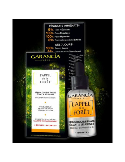 Sérum double phase 30ml L'Appel de la Forêt Eclat & jeunesse Garancia