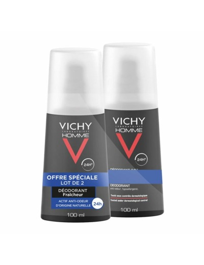 Vaporisateur Ultra-frais 2x100ml Déodorant Vichy