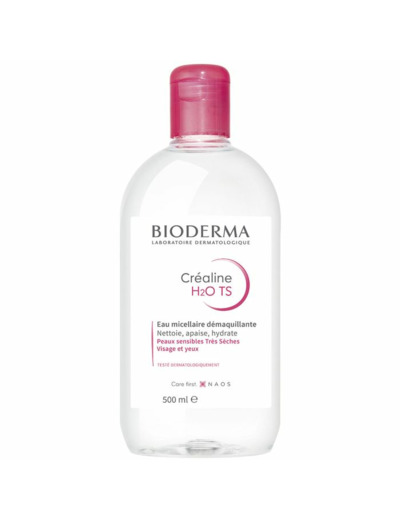 Eau Micellaire Douce 500ml Crealine Peaux Très Sèches à Tendance à l'Eczéma Bioderma