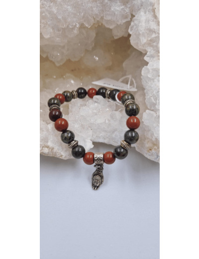 Bracelet Jaspe rouge OLPA808