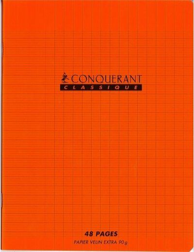 Cahier 21x29.7 - 96 pages - Séyès - Polypro orange