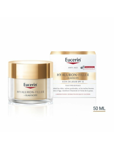 Soin De Jour SPF15 50ml Hyaluron-Filler + Elasticity Eucerin