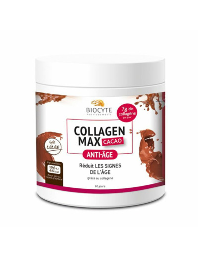 Collagen Max 20 Doses Anti-âge Saveur cacao Biocyte