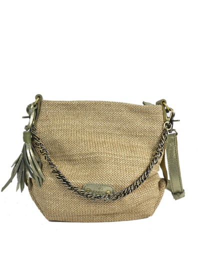 Mila Louise Roxy XS CM Petite Besace Toile Jute Oyster