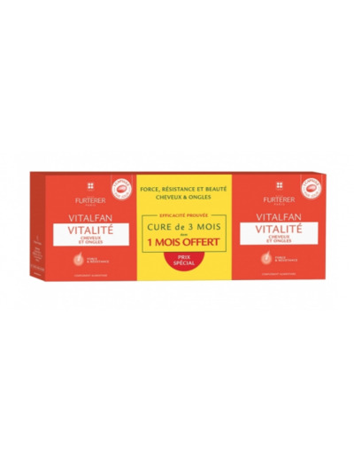 Vitalite Cheveux Et Ongles 3x30 Capsules Vitalfan René Furterer