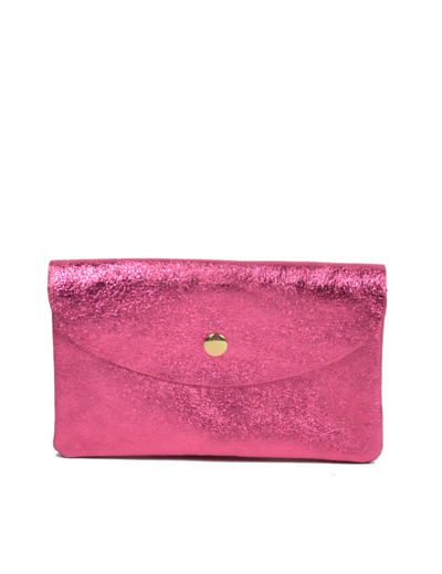 Farfouillette Porte-monnaie Cuir GM Rose