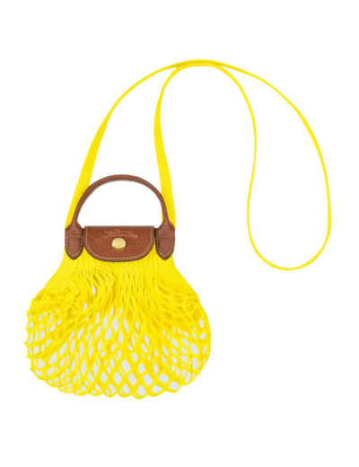 Longchamp Le Pliage Filet Sac Porté Travers XS Citron