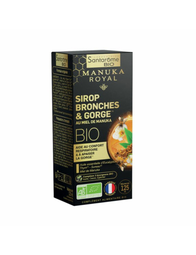 Sirop Bronches & Gorge 125ml Au Miel de Manuka Bio Santarome