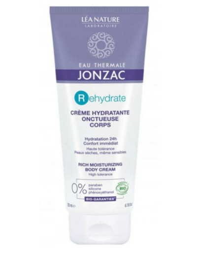 Creme Hydratante Onctueuse Corps Bio Rehydrate Peaux Seches 200ml Eau thermale Jonzac