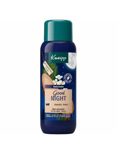 Bain moussant Good night 400ml Nature Kids Pin et Amyris Kneipp