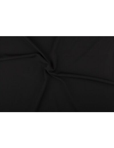 Tissu Gabardine stretch noir