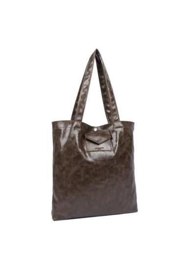 Lancaster Retro KBA Tote Bag 518-101 Marron