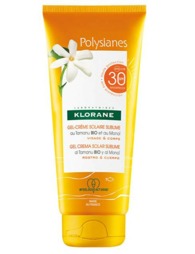 Gel Creme Solaire Sublime Spf30 200ml Polysianes Klorane