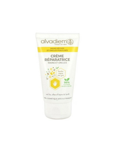 Creme Reparatrice Mains Seches Et Ongles Fragilises 50ml Alvadiem