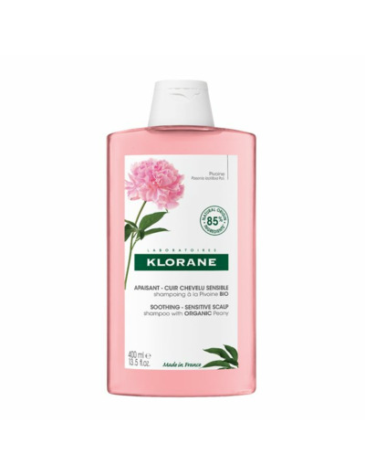 Shampooing Apaisant Cuir chevelu sensible 400ml Pivoine Bio Klorane
