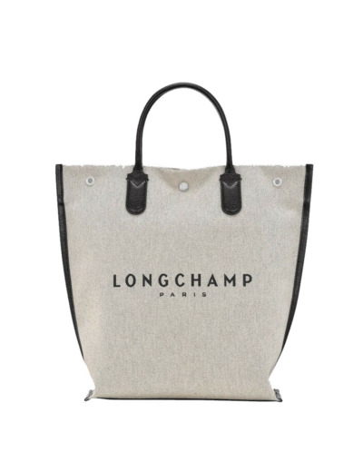 Longchamp Essentiel Sac Cabas M En Toile Ecru