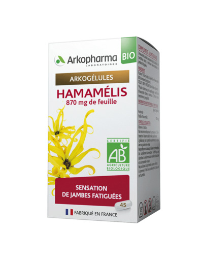 Hamamelis Bio 45 Gelules Arkogélules Arkopharma
