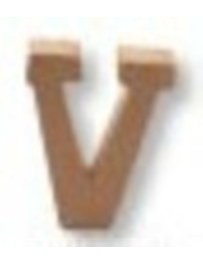 Lettre "V" Mdf - Hauteur : 45 mm