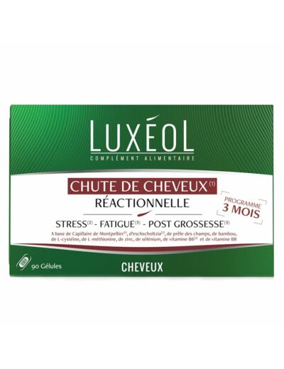 LUXEOL CHUTE CHEVEUX REACTIONNELLE 90GELU