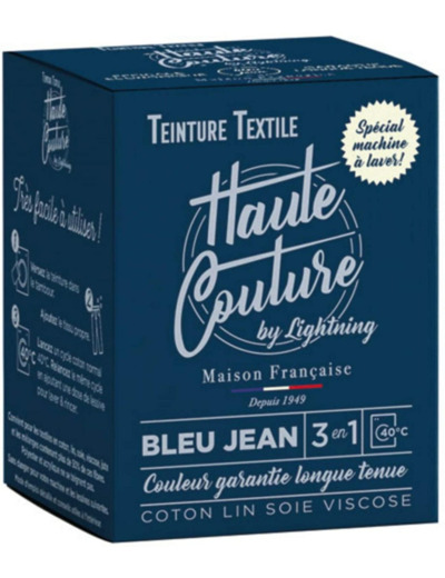 Teinture Haute couture bleu jean