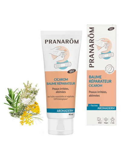 Baume Réparateur Cicarom Bio Eco 40ml Aromaderm Pranarôm