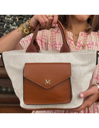 Sac Mac Alyster beige & camel