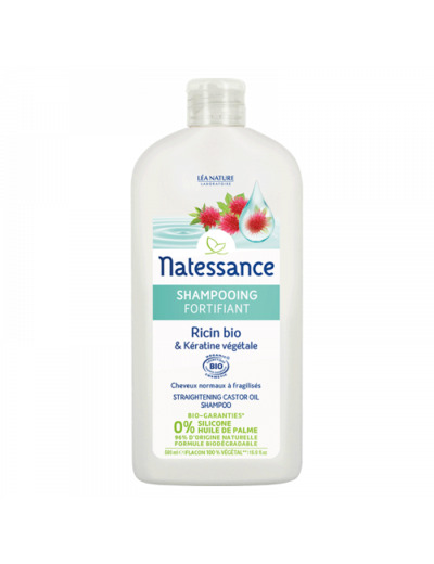Shampooing Fortifiant Huile De Et Keratine Bio 500ml Natessance
