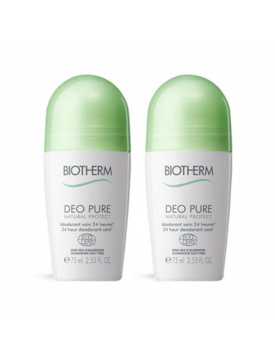 Deodorant Natural Protect 24h 2x75ml Deo Pure Biotherm